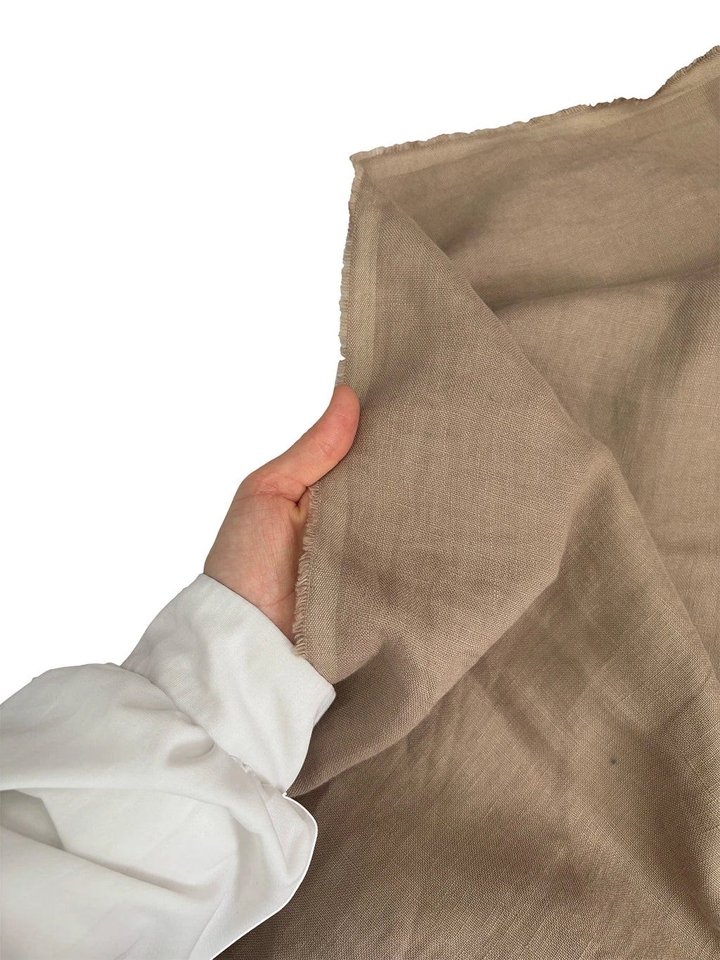 Men's Handwoven Linen White Shirt